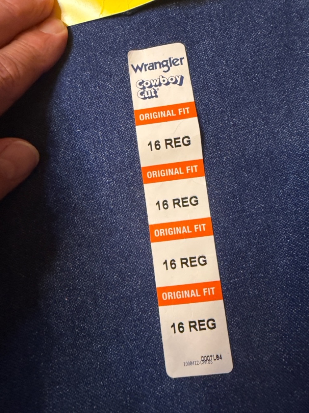 NWT Boy's Wrangler Cowboy Cut Competition Jeans Size 16R (KB5) - Picture 8 of 10
